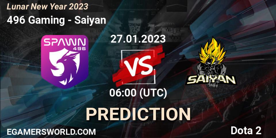 Prognoza 496 Gaming - Saiyan. 27.01.2023 at 06:00, Dota 2, Lunar New Year 2023