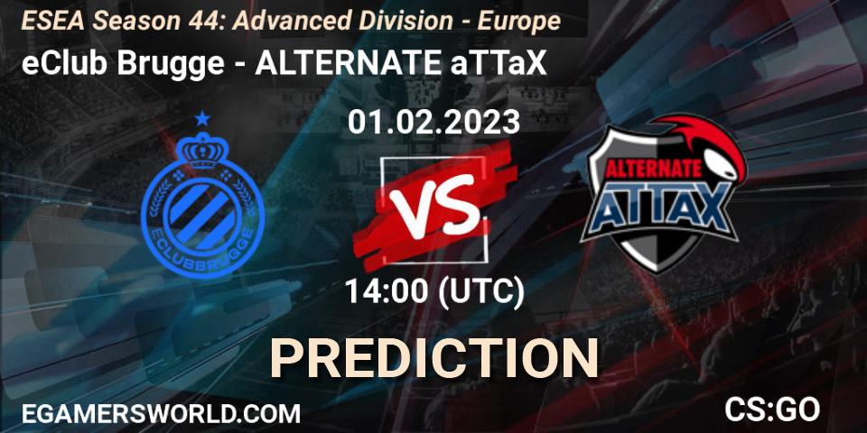 Prognoza eClub Brugge - ALTERNATE aTTaX. 01.02.2023 at 14:00, Counter-Strike (CS2), ESEA Season 44: Advanced Division - Europe