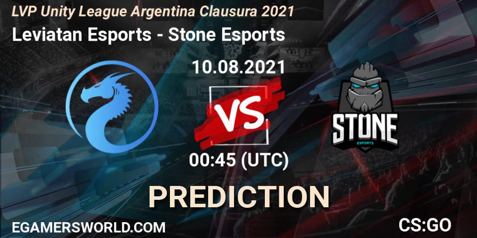 Prognoza Leviatan Esports - Stone Esports. 10.08.2021 at 00:45, Counter-Strike (CS2), LVP Unity League Argentina Clausura 2021