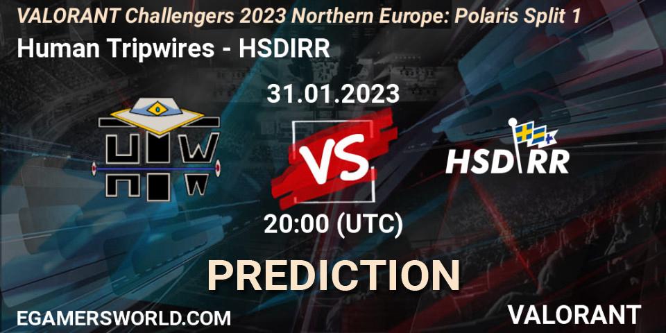 Prognoza Human Tripwires - HSDIRR. 31.01.23, VALORANT, VALORANT Challengers 2023 Northern Europe: Polaris Split 1