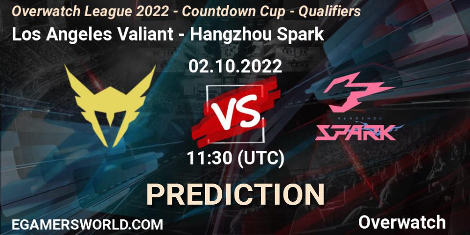 Prognoza Los Angeles Valiant - Hangzhou Spark. 02.10.2022 at 12:15, Overwatch, Overwatch League 2022 - Countdown Cup - Qualifiers