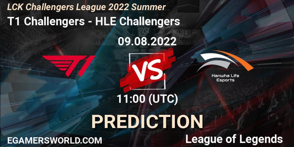 Prognoza T1 Challengers - HLE Challengers. 09.08.2022 at 11:30, LoL, LCK Challengers League 2022 Summer