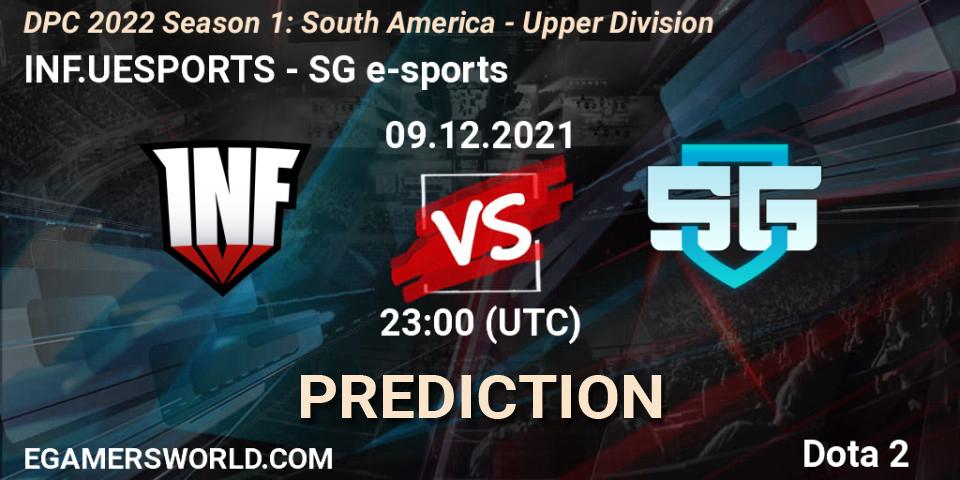 Prognoza INF.UESPORTS - SG e-sports. 09.12.2021 at 23:13, Dota 2, DPC 2022 Season 1: South America - Upper Division