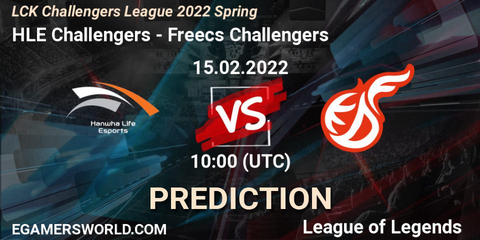Prognoza HLE Challengers - Freecs Challengers. 15.02.2022 at 10:00, LoL, LCK Challengers League 2022 Spring