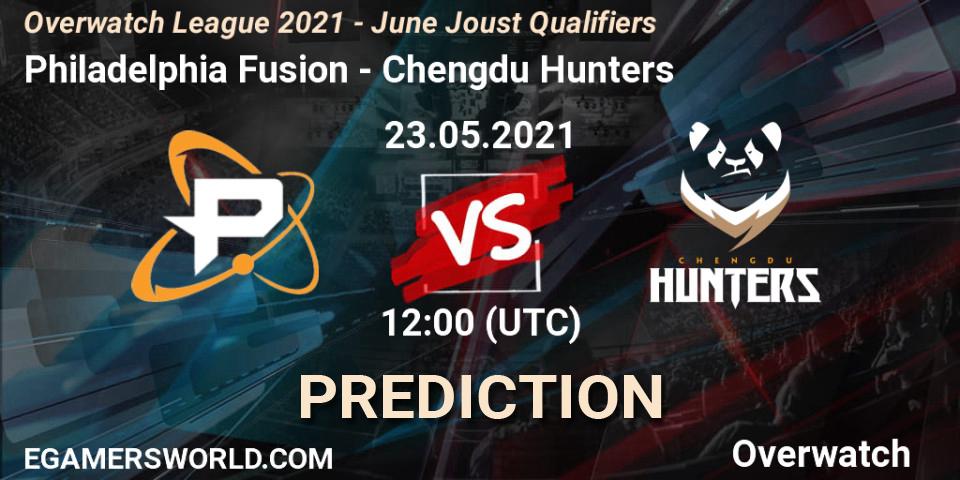 Prognoza Philadelphia Fusion - Chengdu Hunters. 23.05.2021 at 12:00, Overwatch, Overwatch League 2021 - June Joust Qualifiers
