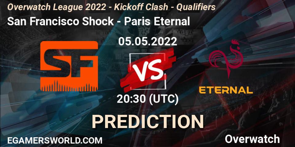 Prognoza San Francisco Shock - Paris Eternal. 05.05.2022 at 21:00, Overwatch, Overwatch League 2022 - Kickoff Clash - Qualifiers