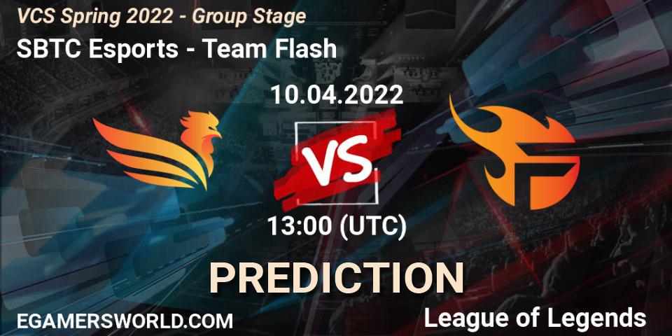 Prognoza SBTC Esports - Team Flash. 09.04.2022 at 13:00, LoL, VCS Spring 2022 - Group Stage 