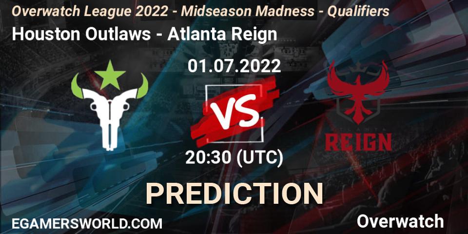 Prognoza Houston Outlaws - Atlanta Reign. 01.07.2022 at 20:30, Overwatch, Overwatch League 2022 - Midseason Madness - Qualifiers