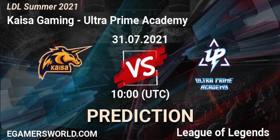 Prognoza Kaisa Gaming - Ultra Prime Academy. 01.08.2021 at 11:00, LoL, LDL Summer 2021
