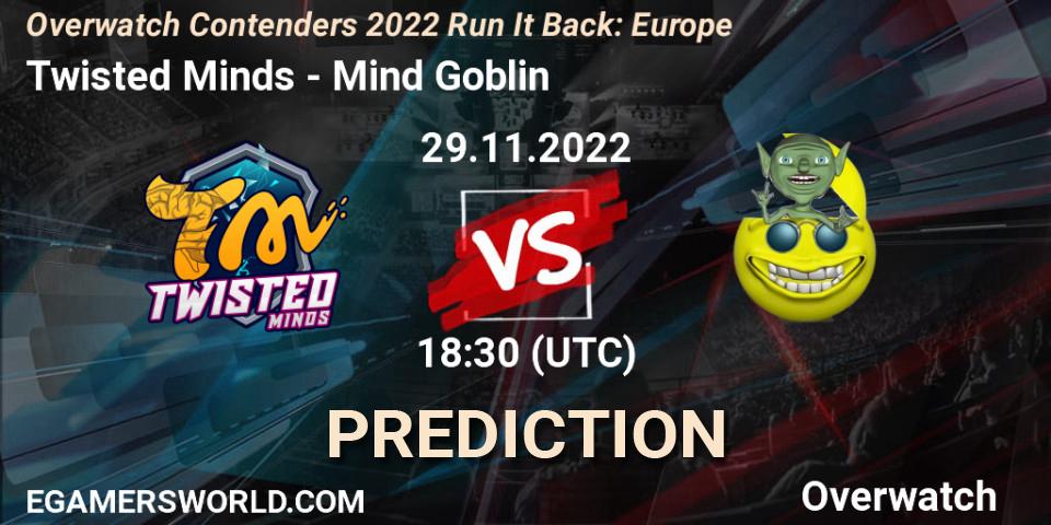 Prognoza Twisted Minds - Fancy Fellas. 29.11.2022 at 20:00, Overwatch, Overwatch Contenders 2022 Run It Back: Europe