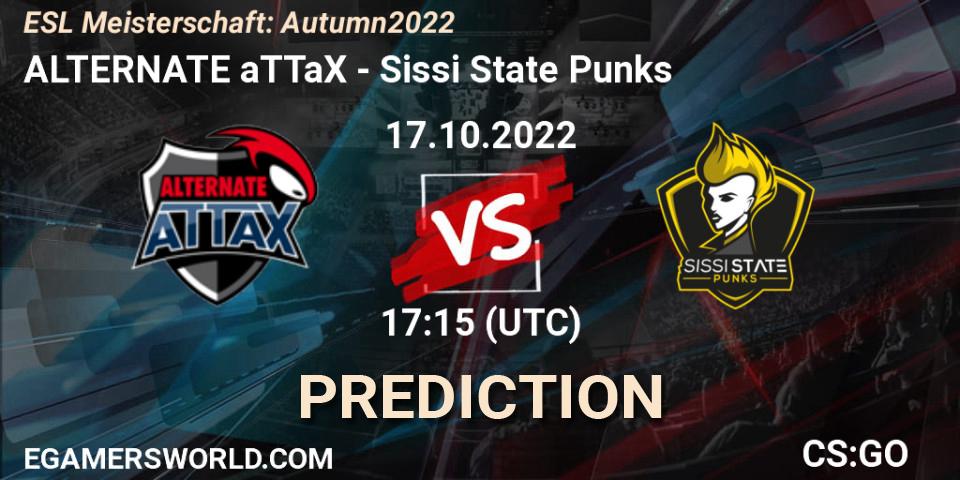 Prognoza ALTERNATE aTTaX - Sissi State Punks. 17.10.2022 at 17:15, Counter-Strike (CS2), ESL Meisterschaft: Autumn 2022