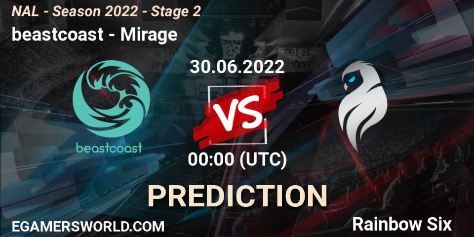 Prognoza beastcoast - Mirage. 30.06.22, Rainbow Six, NAL - Season 2022 - Stage 2