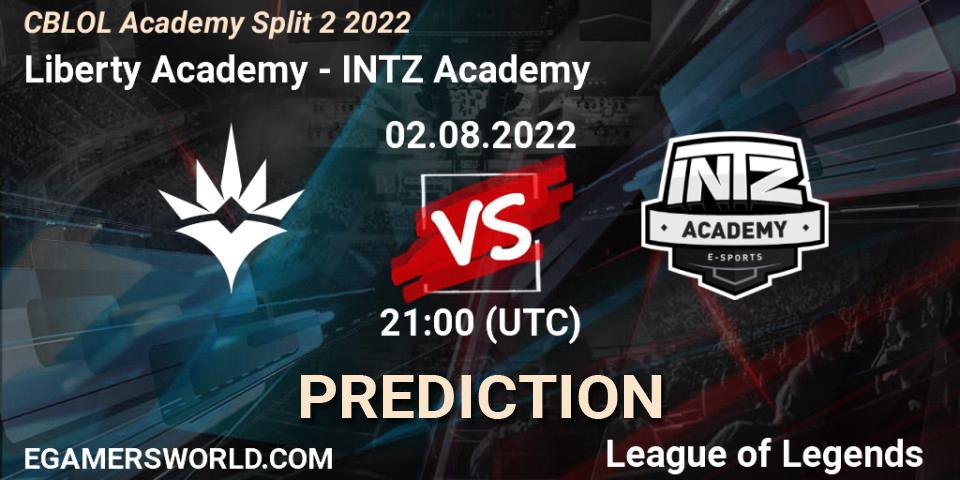 Prognoza Liberty Academy - INTZ Academy. 02.08.2022 at 21:00, LoL, CBLOL Academy Split 2 2022
