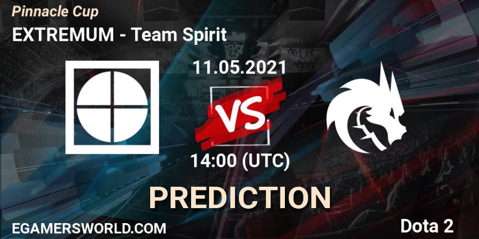 Prognoza EXTREMUM - Team Spirit. 11.05.2021 at 14:49, Dota 2, Pinnacle Cup 2021 Dota 2