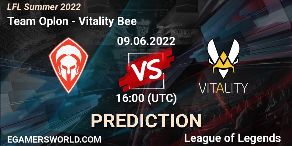 Prognoza Team Oplon - Vitality Bee. 09.06.2022 at 16:00, LoL, LFL Summer 2022