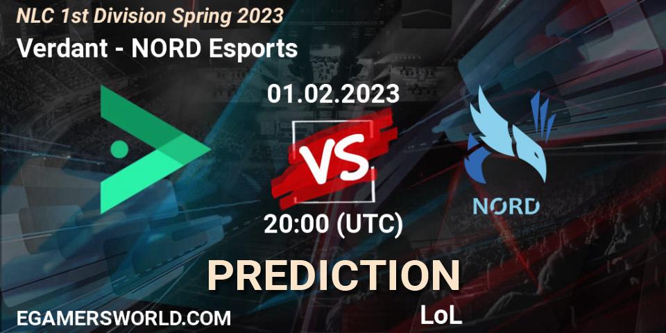 Prognoza Verdant - NORD Esports. 01.02.23, LoL, NLC 1st Division Spring 2023