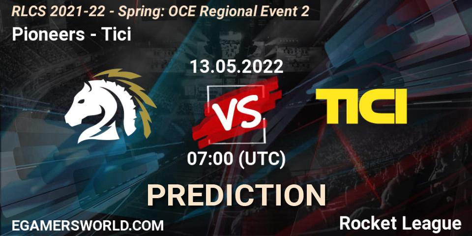 Prognoza Pioneers - Tici. 13.05.2022 at 07:00, Rocket League, RLCS 2021-22 - Spring: OCE Regional Event 2