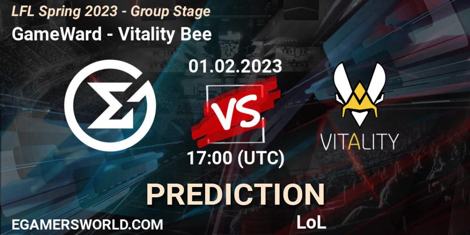 Prognoza GameWard - Vitality Bee. 01.02.2023 at 21:00, LoL, LFL Spring 2023 - Group Stage