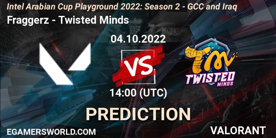 Prognoza Fraggerz - Twisted Minds. 04.10.2022 at 14:00, VALORANT, Intel Arabian Cup Playground 2022: Season 2 - GCC and Iraq
