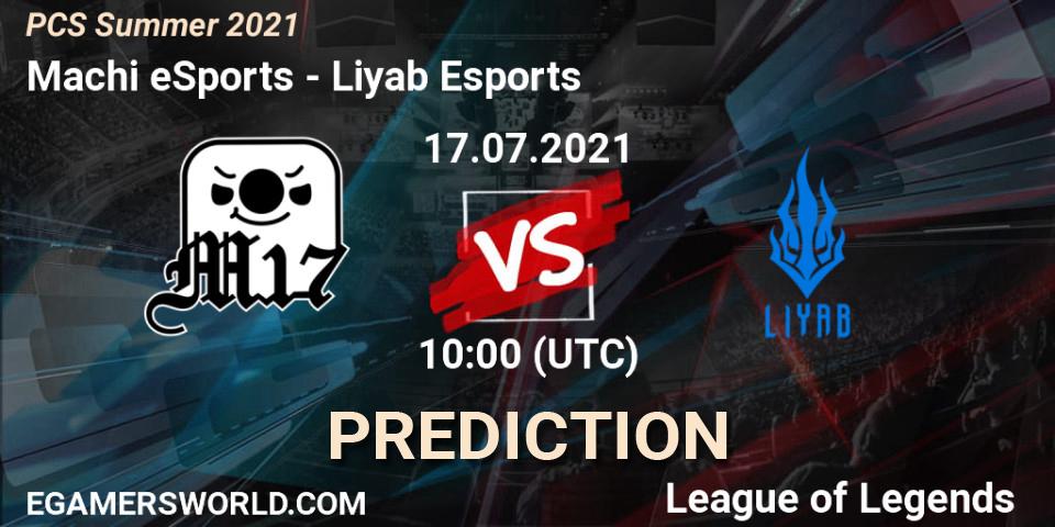 Prognoza Machi eSports - Liyab Esports. 17.07.2021 at 10:00, LoL, PCS Summer 2021