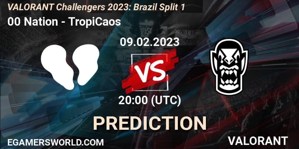 Prognoza 00 Nation - TropiCaos. 09.02.23, VALORANT, VALORANT Challengers 2023: Brazil Split 1