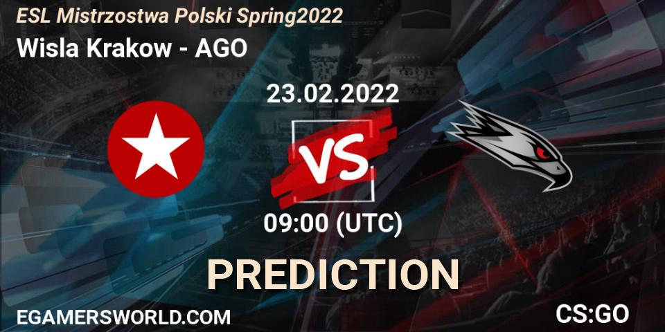 Prognoza Wisla Krakow - AGO. 23.02.2022 at 09:00, Counter-Strike (CS2), ESL Mistrzostwa Polski Spring 2022