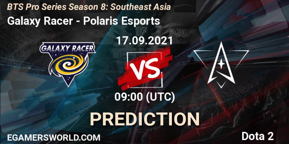 Prognoza Galaxy Racer - Polaris Esports. 17.09.2021 at 10:55, Dota 2, BTS Pro Series Season 8: Southeast Asia