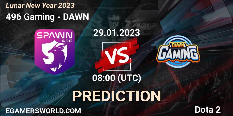 Prognoza 496 Gaming - DAWN. 29.01.23, Dota 2, Lunar New Year 2023
