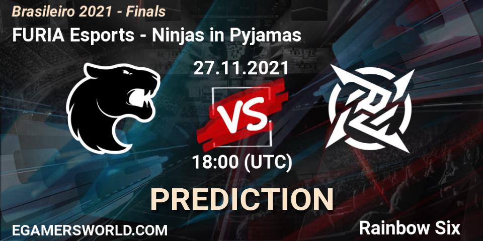 Prognoza FURIA Esports - Ninjas in Pyjamas. 27.11.2021 at 19:00, Rainbow Six, Brasileirão 2021 - Finals