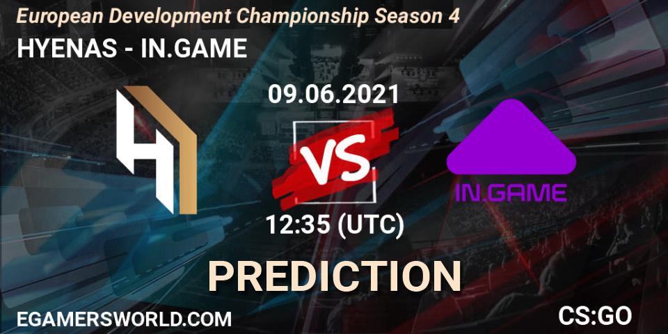 Prognoza HYENAS - IN.GAME. 09.06.2021 at 12:45, Counter-Strike (CS2), European Development Championship Season 4