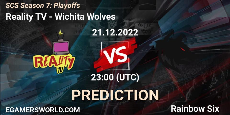 Prognoza Reality TV - Wichita Wolves. 21.12.2022 at 23:00, Rainbow Six, SCS Season 7: Playoffs