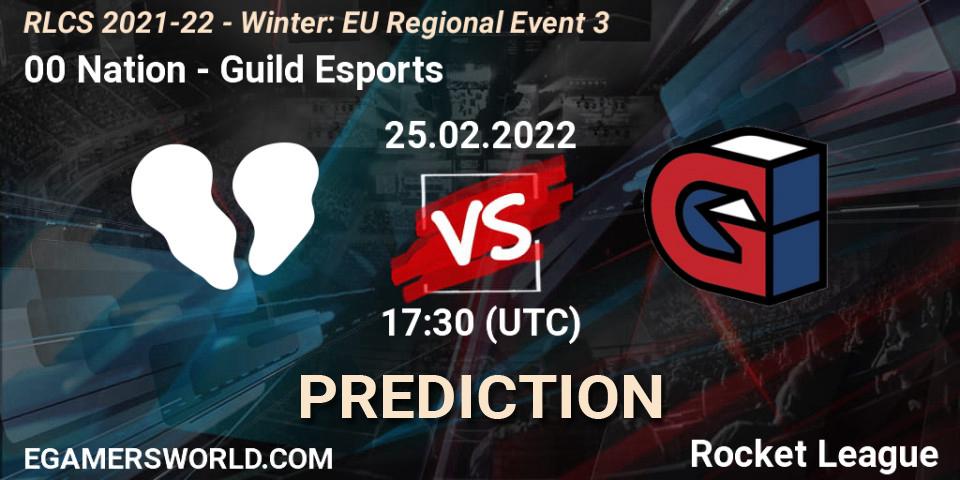Prognoza 00 Nation - Guild Esports. 25.02.2022 at 17:30, Rocket League, RLCS 2021-22 - Winter: EU Regional Event 3