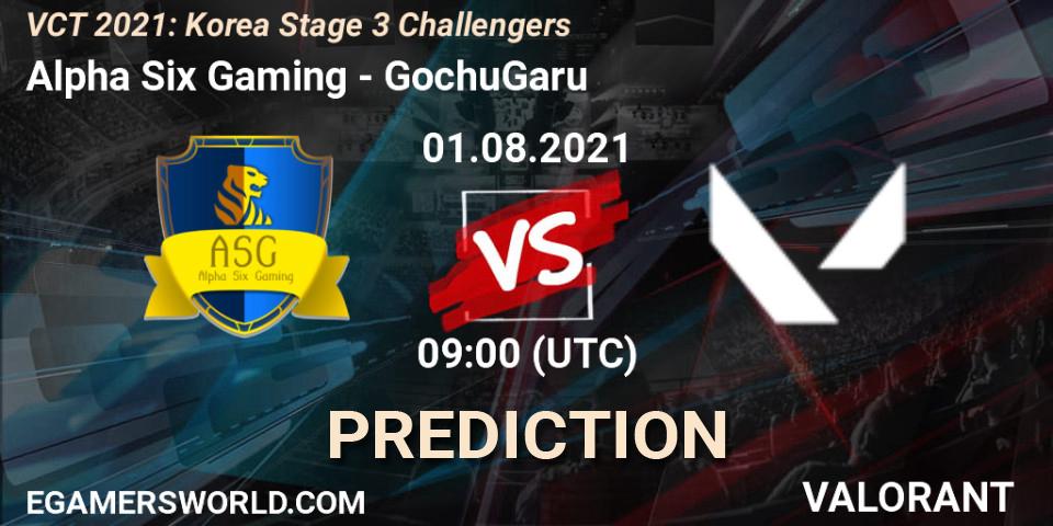 Prognoza Alpha Six Gaming - GochuGaru. 01.08.2021 at 09:00, VALORANT, VCT 2021: Korea Stage 3 Challengers