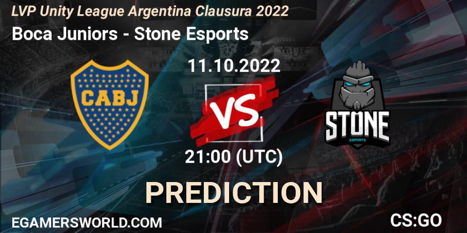 Prognoza Boca Juniors - Stone Esports. 11.10.2022 at 21:00, Counter-Strike (CS2), LVP Unity League Argentina Clausura 2022