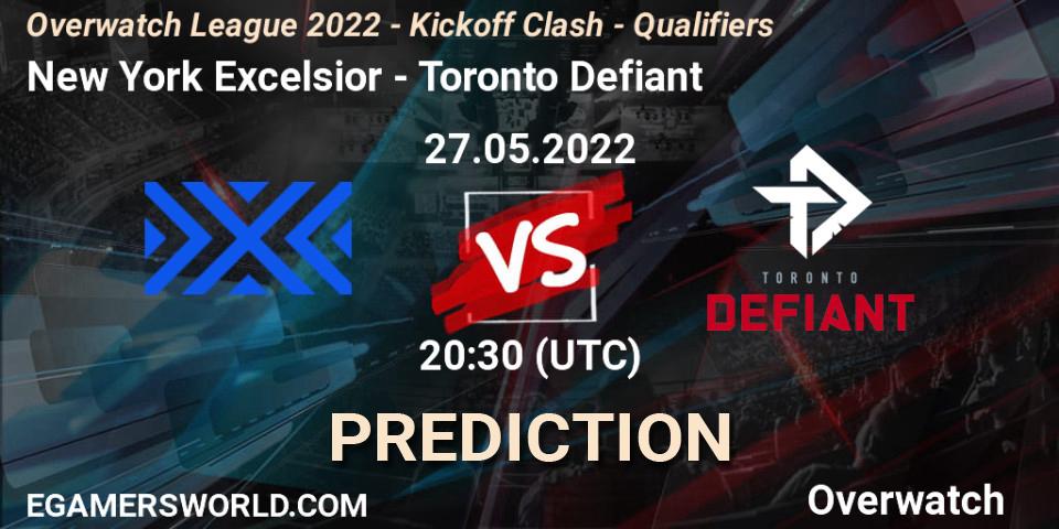 Prognoza New York Excelsior - Toronto Defiant. 27.05.2022 at 20:30, Overwatch, Overwatch League 2022 - Kickoff Clash - Qualifiers