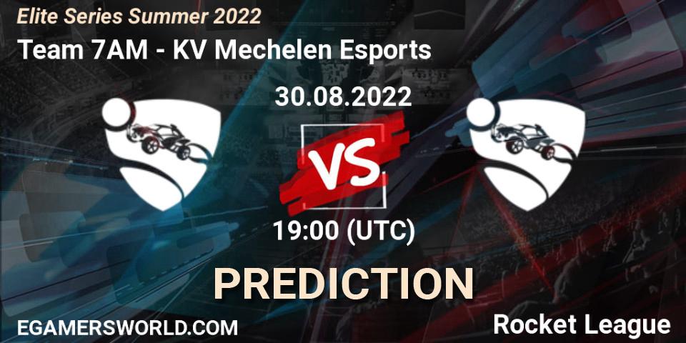 Prognoza Team 7AM - KV Mechelen Esports. 30.08.2022 at 19:00, Rocket League, Elite Series Summer 2022