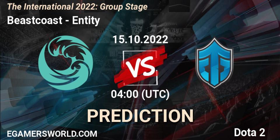 Prognoza Beastcoast - Entity. 15.10.22, Dota 2, The International 2022: Group Stage