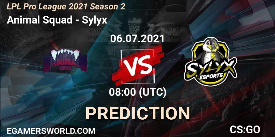 Prognoza Animal Squad - Sylyx. 06.07.2021 at 08:00, Counter-Strike (CS2), LPL Pro League 2021 Season 2