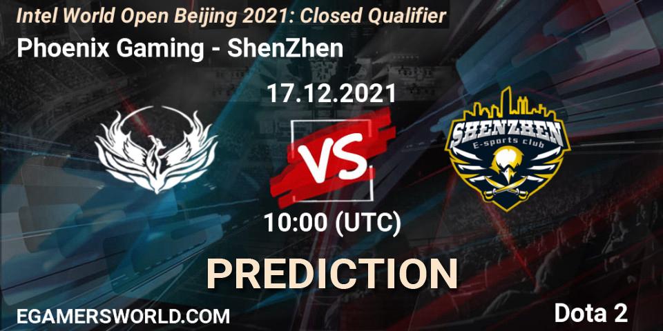 Prognoza Phoenix Gaming - ShenZhen. 17.12.2021 at 10:15, Dota 2, Intel World Open Beijing: Closed Qualifier