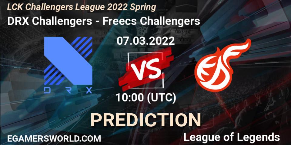 Prognoza DRX Challengers - Freecs Challengers. 07.03.2022 at 10:00, LoL, LCK Challengers League 2022 Spring