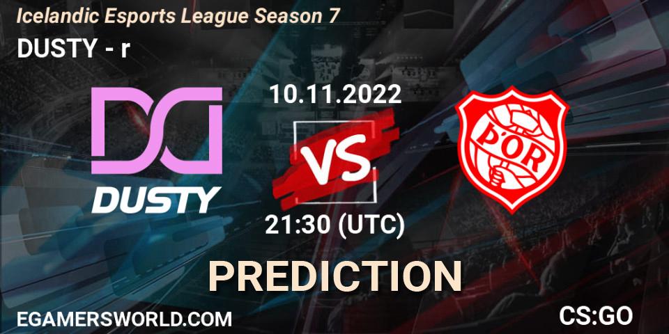 Prognoza DUSTY - Þór. 10.11.2022 at 21:30, Counter-Strike (CS2), Icelandic Esports League Season 7