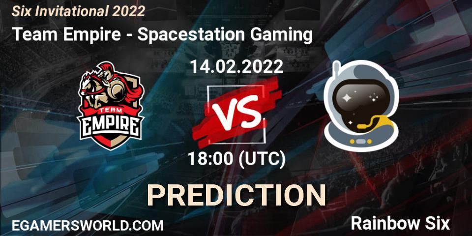Prognoza Team Empire - Spacestation Gaming. 14.02.22, Rainbow Six, Six Invitational 2022