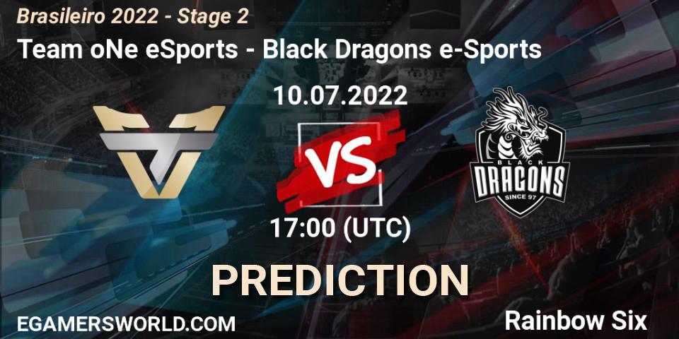 Prognoza Team oNe eSports - Black Dragons e-Sports. 10.07.2022 at 17:00, Rainbow Six, Brasileirão 2022 - Stage 2