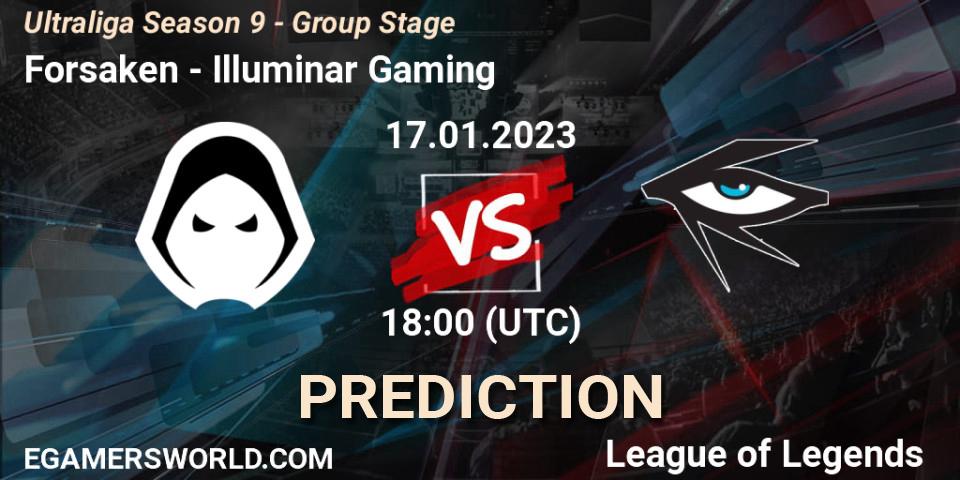 Prognoza Forsaken - Illuminar Gaming. 17.01.2023 at 18:00, LoL, Ultraliga Season 9 - Group Stage