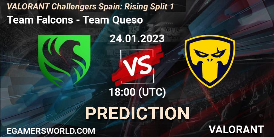 Prognoza Falcons - Team Queso. 24.01.2023 at 18:00, VALORANT, VALORANT Challengers 2023 Spain: Rising Split 1