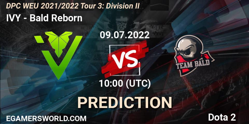 Prognoza IVY - Bald Reborn. 09.07.22, Dota 2, DPC WEU 2021/2022 Tour 3: Division II