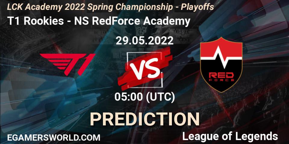 Prognoza T1 Rookies - Nongshim RedForce Academy. 29.05.2022 at 07:00, LoL, LCK Academy 2022 Spring Championship - Playoffs