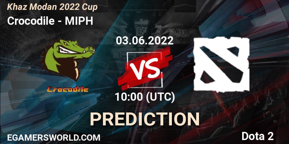 Prognoza Crocodile - MIPH. 03.06.2022 at 10:18, Dota 2, Khaz Modan 2022 Cup