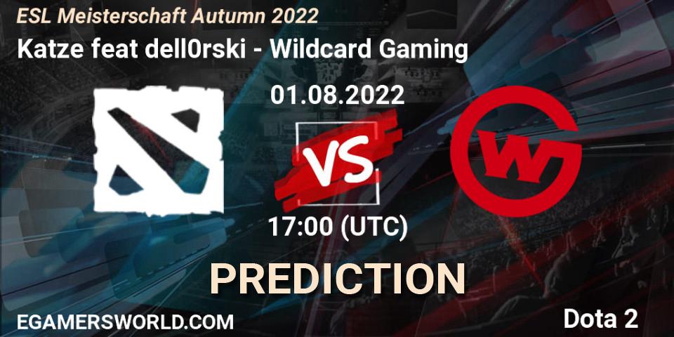 Prognoza Katze feat dell0rski - Wildcard Gaming. 01.08.2022 at 17:05, Dota 2, ESL Meisterschaft Autumn 2022