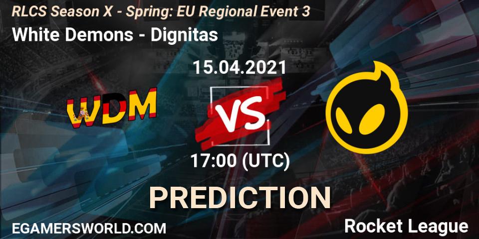 Prognoza White Demons - Dignitas. 15.04.2021 at 17:00, Rocket League, RLCS Season X - Spring: EU Regional Event 3